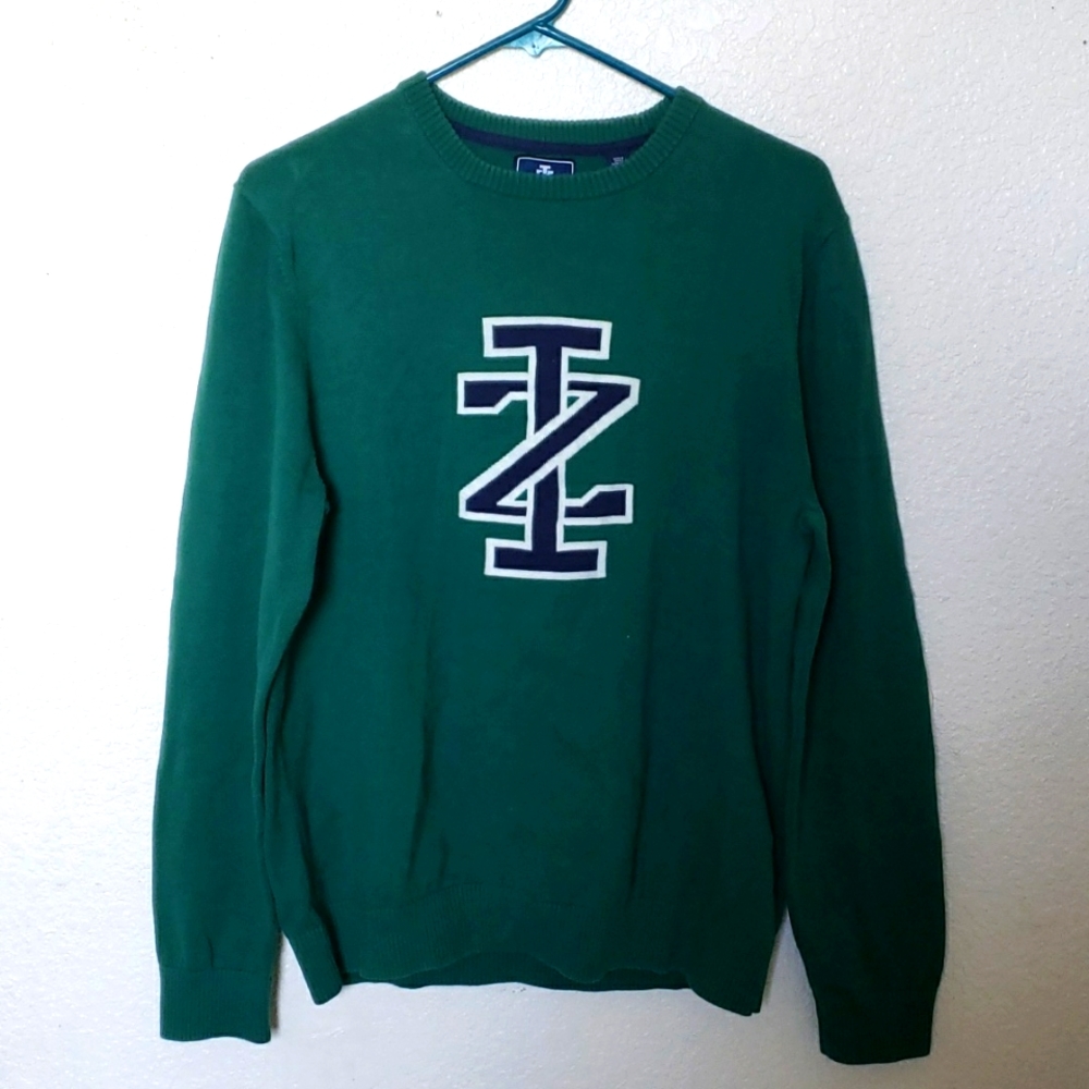 Izod green sweater size M